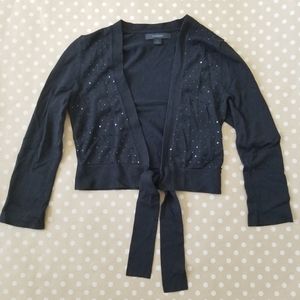 [Express] Cropped Sequined Sweater